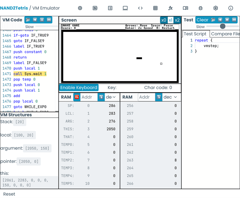 Diagram of the Hack Computer architecture